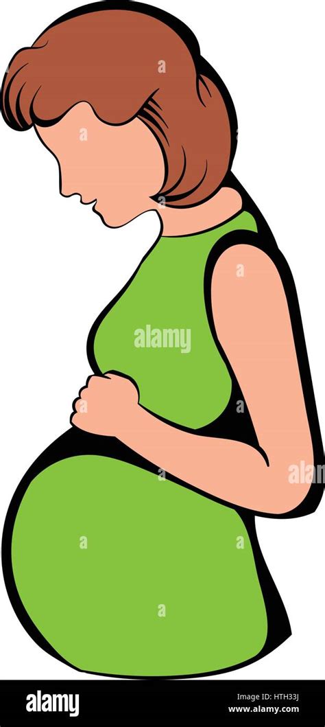 Pregnant woman icon, icon cartoon Stock Vector Image & Art - Alamy