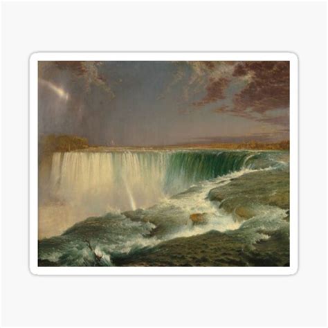 "Niagara, Frederic Edwin Church" Sticker for Sale by zakariakrimo | Redbubble