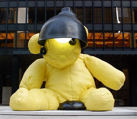 NYC ♥ NYC: Giant Yellow Teddy Bear Sculpture By Urs Fischer At Seagram ...