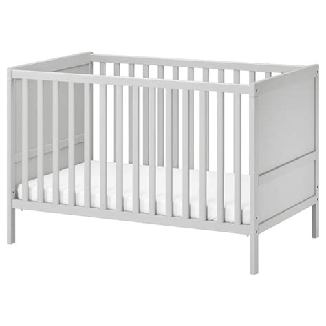 SUNDVIK crib, gray, 271/2x52" - IKEA