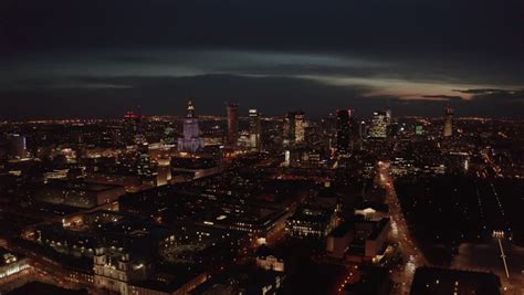 Night Skyline and Cityscape of Warsaw image - Free stock photo - Public Domain photo - CC0 Images