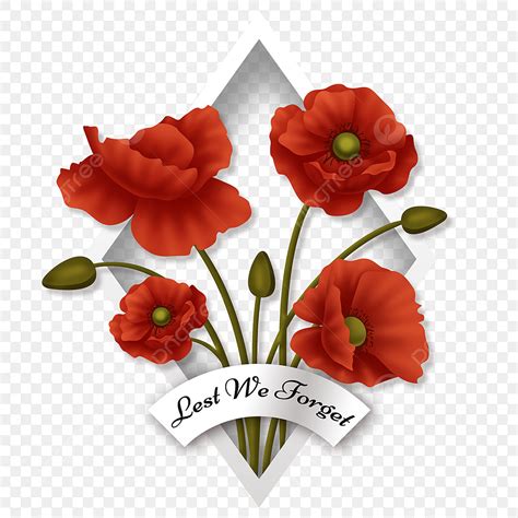 Remembrance PNG Image, Remembrance Sunday Hand Drawn Creative Red ...