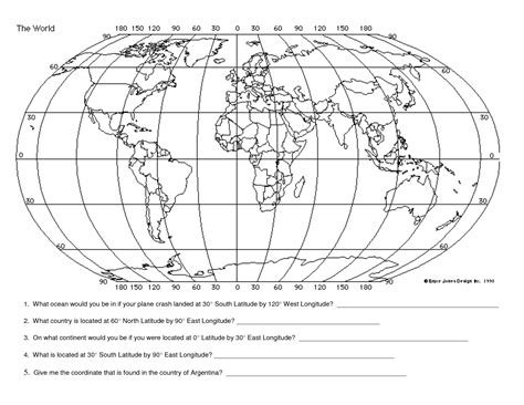 Latitude And Longitude Worksheets Latitude And Longitude Glo