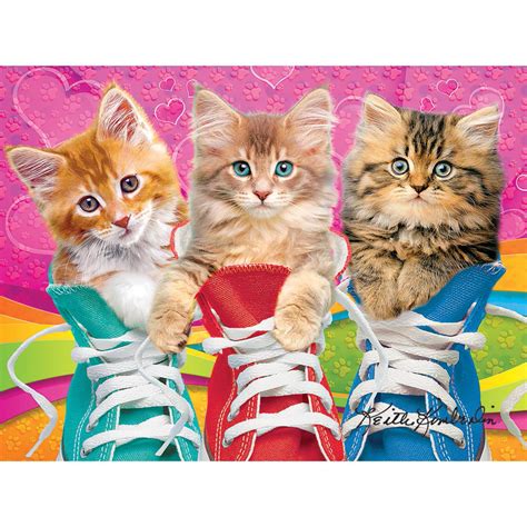 Sneaky Cats 350 Large Piece Jigsaw Puzzle | Spilsbury