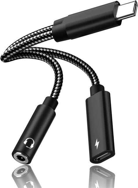 Samsung Galaxy S23 Headphone Adapter, 2 in 1 USB C to 3.5mm Audio ...