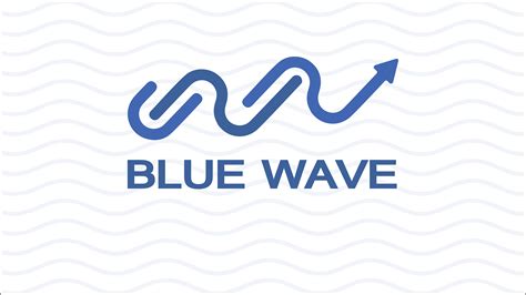 Blue wave logo on Behance