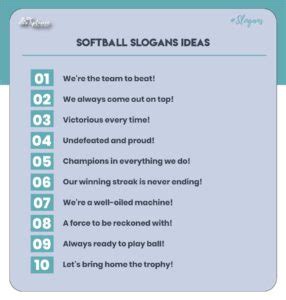 Best Softball Slogans Ideas - Tiplance