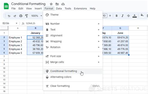 Google Sheets Course: Conditional Formatting