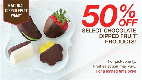 Edible Arrangements: 50% Off Select Chocolate Dipped Fruits ...