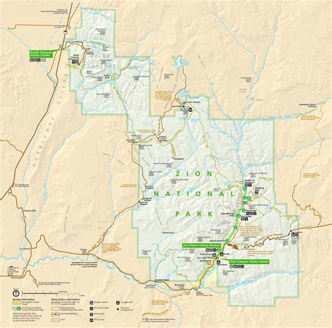 Zion National Park tourist map - Ontheworldmap.com