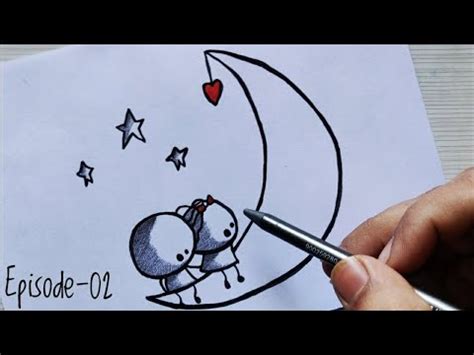 Romantic Step By Step Simple Cute Couple Drawings Easy - Goimages Vip