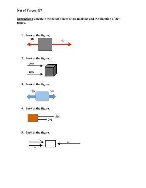 Discovering the Magic of Net Force Diagrams: A Worksheet for Hands-On Learning