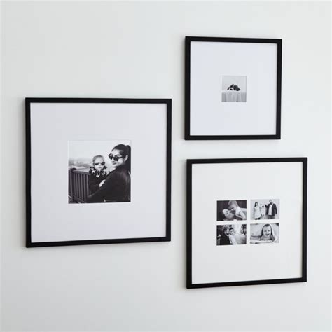 Matte Black Wall Frames | Crate and Barrel