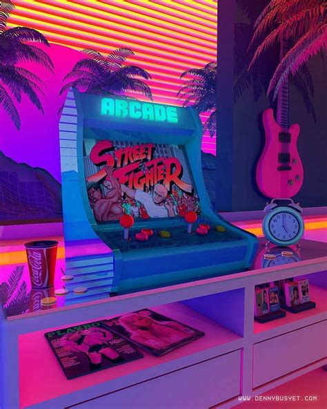 Arcade Dreams ⚡ via:@quicksexfm ar | Vaporwave wallpaper, Retro art, Cyberpunk aesthetic