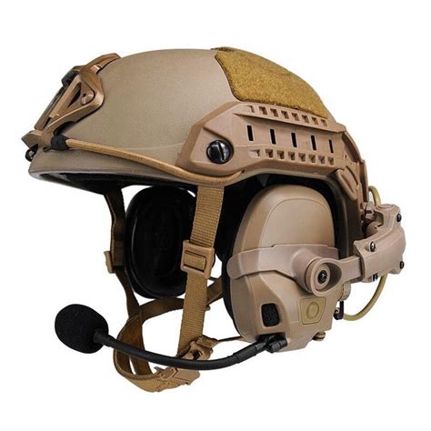 Military AMP Tactical HeadSet Noise Reduction Aviation Communication ...