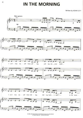 Norah Jones - In The Morning - Sheet Music For Piano