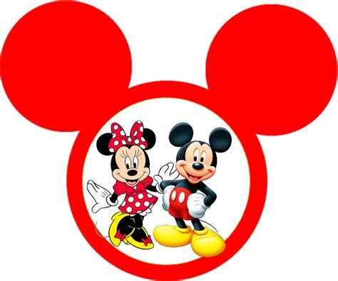 Minnie and Mickey in Red: Free Printable Birthday Cupcake Wrappers and ...