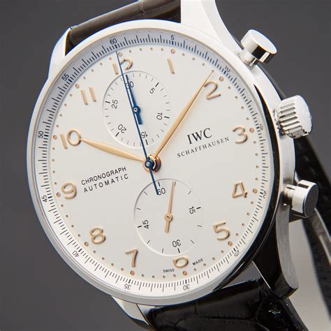 IWC Portugieser Chronograph Automatic // IW3714-45 // Pre-Owned - IWC ...