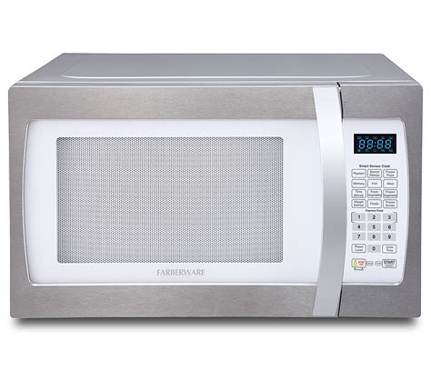 Best Buy: Farberware Professional 1.3 Cu. Ft. Countertop Microwave with Sensor Cooking Platinum ...