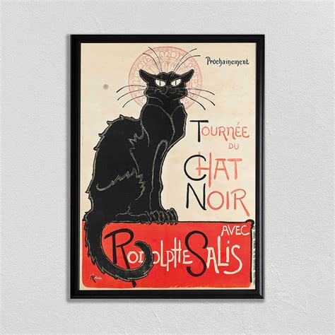 Le Chat Noir French Poster Tournee Du Chat Noir Black Cat - Etsy UK