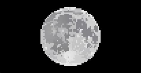 Moon Pixel Art - Aesthetic - Sticker | TeePublic