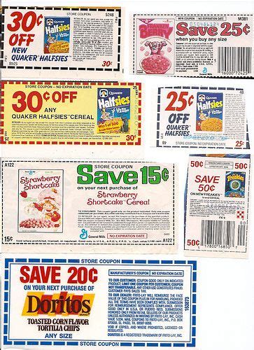 Old 1980's Cereal Box Coupons Doritos | Coupon design, Coupons, Vintage ...