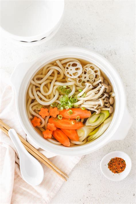 Easy Vegan Udon Noodle Soup Recipe with Homemade Broth | Veggiekins Blog