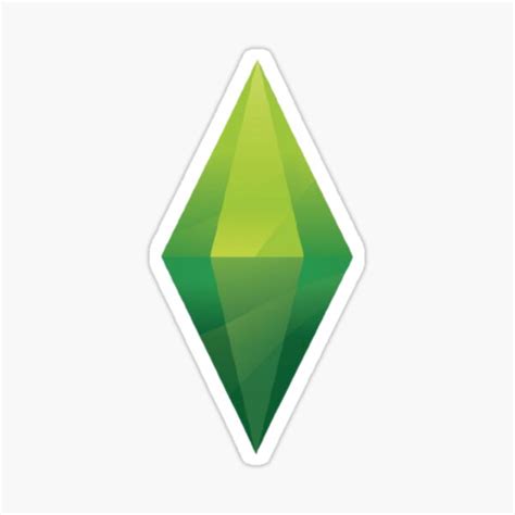 "Sims 4 Classic Plumbob Logo" Sticker for Sale by heyitsvern | Redbubble