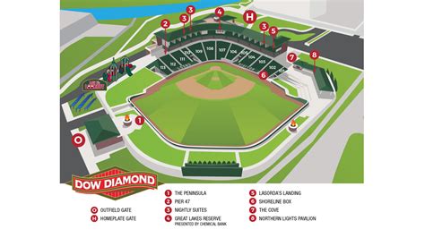 Dow Diamond seating chart | Loons