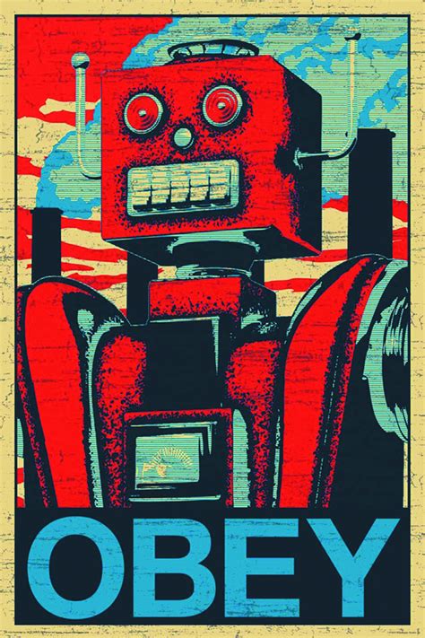 MAY122004 - ROBOT OBEY WALL POSTER - Previews World