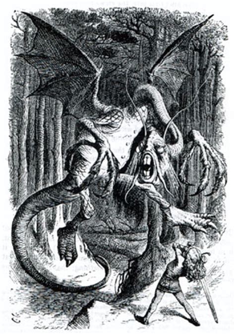 Jabberwocky — Illustrations for "Through the Looking Glass" by John Tenniel