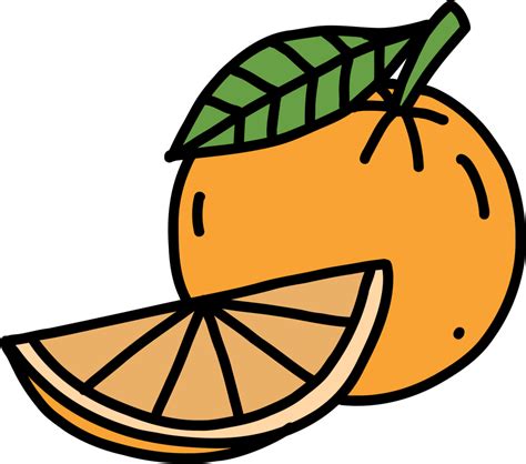 doodle freehand sketch drawing of orange fruit. 11192297 PNG