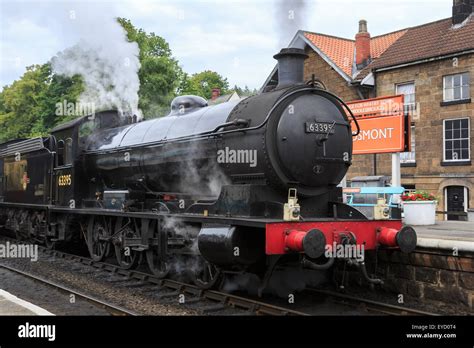 Preserved Q6 Class Steam Locomotive number 63395 ex-LNER at Grosmont station on the North ...