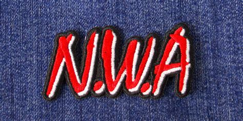 NWA Text Logo Iron-On Patch - Vancouver Rock Shop