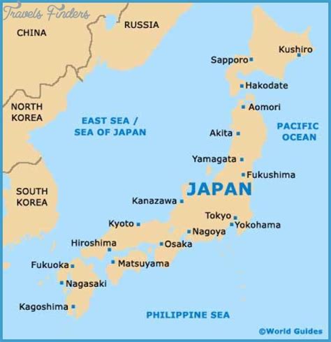 Fukuoka Map Tourist Attractions - TravelsFinders.Com