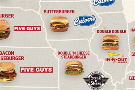 Map of the Most Popular Fast Food Burgers in Every State: Do You Agree?