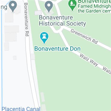 Map of Bonaventure Cemetery - Google My Maps | Bonaventure, Bonaventure ...