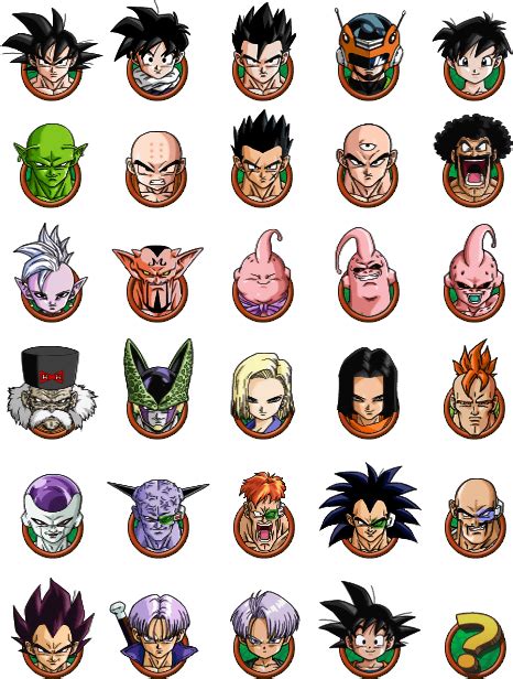 Character Selection [Budokai 2] by Maxiuchiha22 on DeviantArt