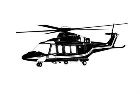 Helicopter Vector Silhouette Template Graphic by Turan Chowdhury ...