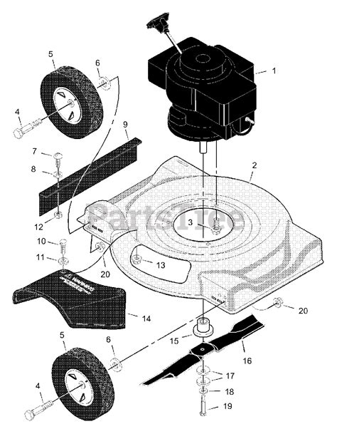 Push Mower Murray Lawn Mower Parts Diagram Murray 21" 140cc