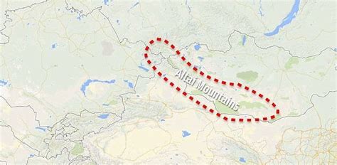 Altai Mountains Map