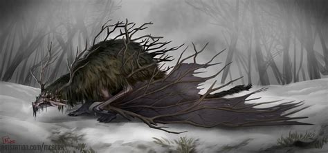 ArtStation - Creature Design - Wendigo Dragon