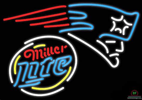 Miller Lite New England Patriots Neon Sign NFL Teams Neon Light | Neon ...