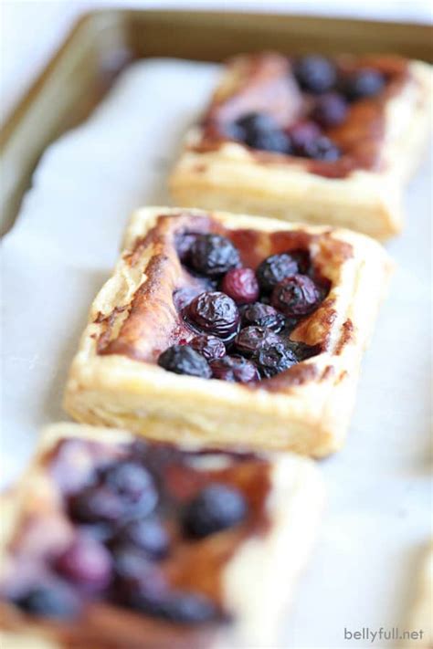 Blueberry Puff Pastry Tart - Belly Full