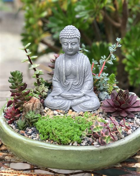 Pin by Concepcion Hennessey on The happy succulent | Buddha garden, Zen garden, Meditation garden