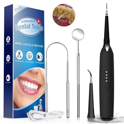 Buy Tartar Remover for Teeth, Portable 5 in 1 LED Plaque Remover ...