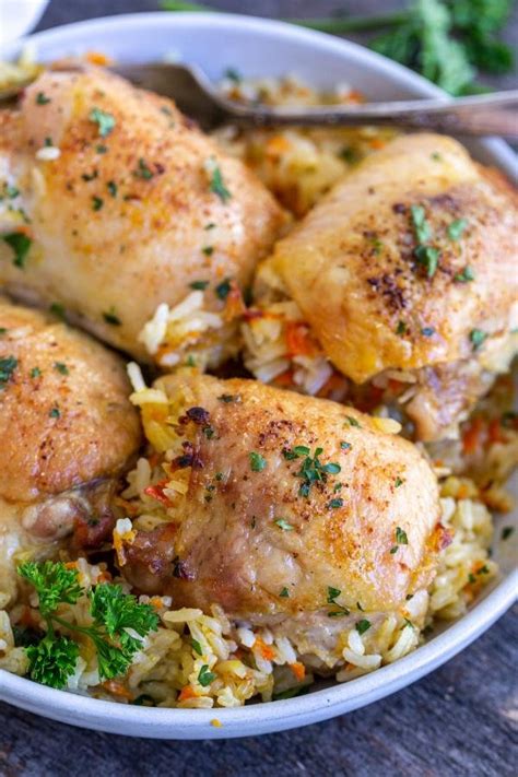 Rice Stuffed Chicken Thighs - Momsdish