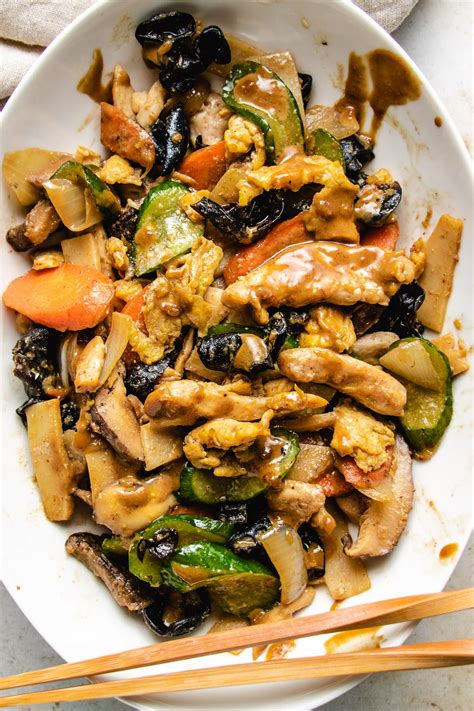 Moo Shu Chicken with Low Carb Pancakes | I Heart Umami®