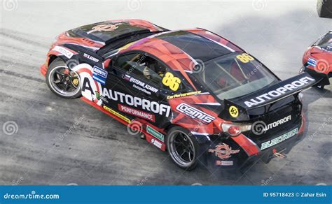 Drift Car Drifting at Motorsport Competitions Editorial Stock Photo - Image of motorsport ...