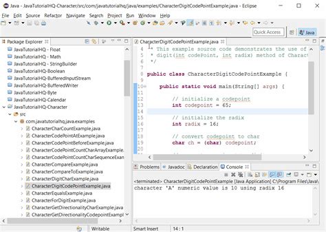 java Character digit(int codePoint, int radix) example output - Java ...